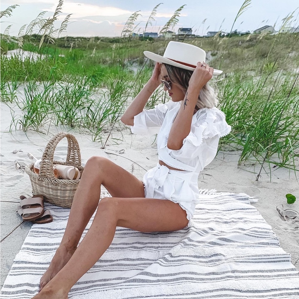 MAJORELLE White Ruffle Romper - Picture 5 of 6